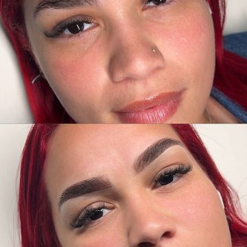 Antes y después de cejas